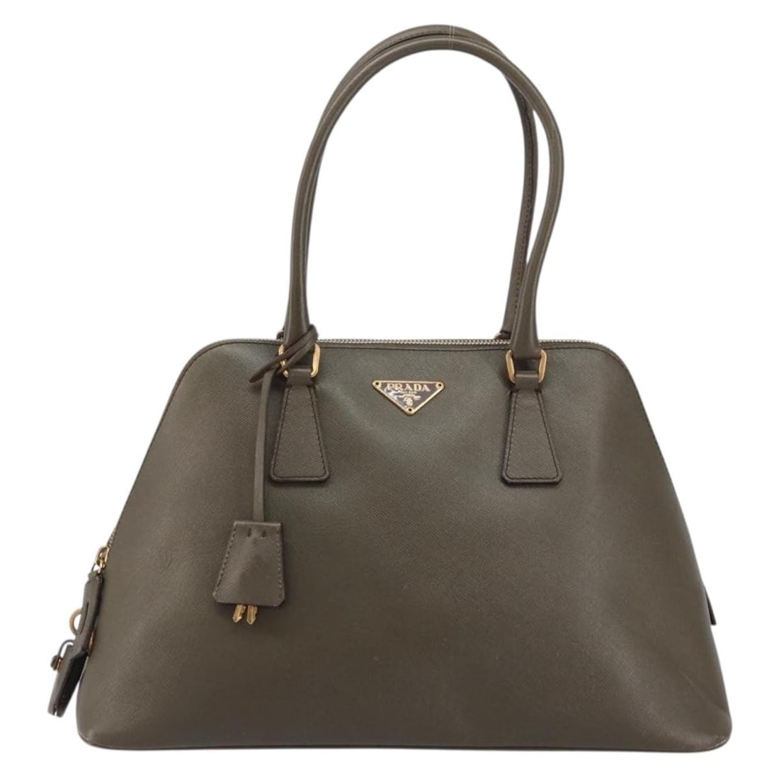 Prada Brown Promenade Handbag with Dual Top Handles (1 of 2)