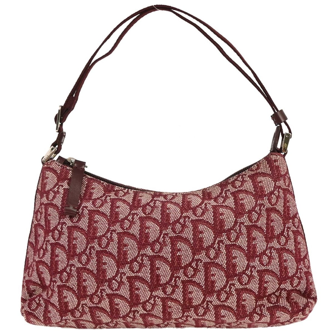 Christian Dior Bordeaux Trotter Top Handle Handbag BOB0022: Christian Dior Bordeaux Trotter Top Handle Handbag BOB0022 This elegant Christian Dior Trotter handbag features a striking Bordeaux color with a chic canvas exterior and a signature logo accent. Desig