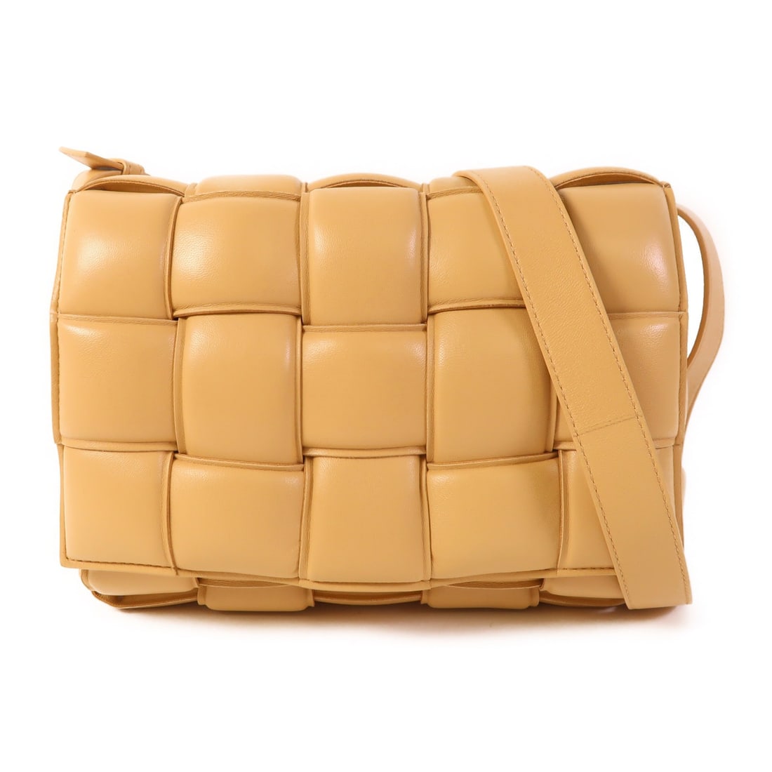 Bottega Veneta Cassette Shoulder Bag Brown Lambskin Leather GHW (1 of 16)