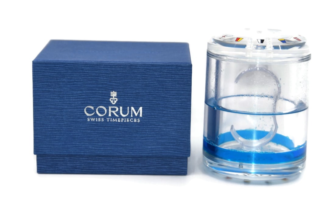 Authentic Corum Admirals Cup Watch Presentation Box 7x5x5 Inches: Authentic Corum Admirals Cup Watch Presentation Box 7x5x5 Inches This Corum Admirals Cup Watch Box is a stylish presentation box designed for single watch storage. Measuring 7 x 5 x 5 inches, it is cr