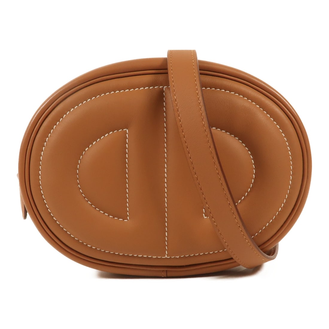 HERMES In The Loop Shoulder Bag Swift Leather Brown PHW (1 of 14)