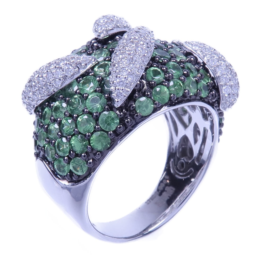 Diamond Ring in 18K White Gold by JEWELRY Size 3.75 (1 of 8)