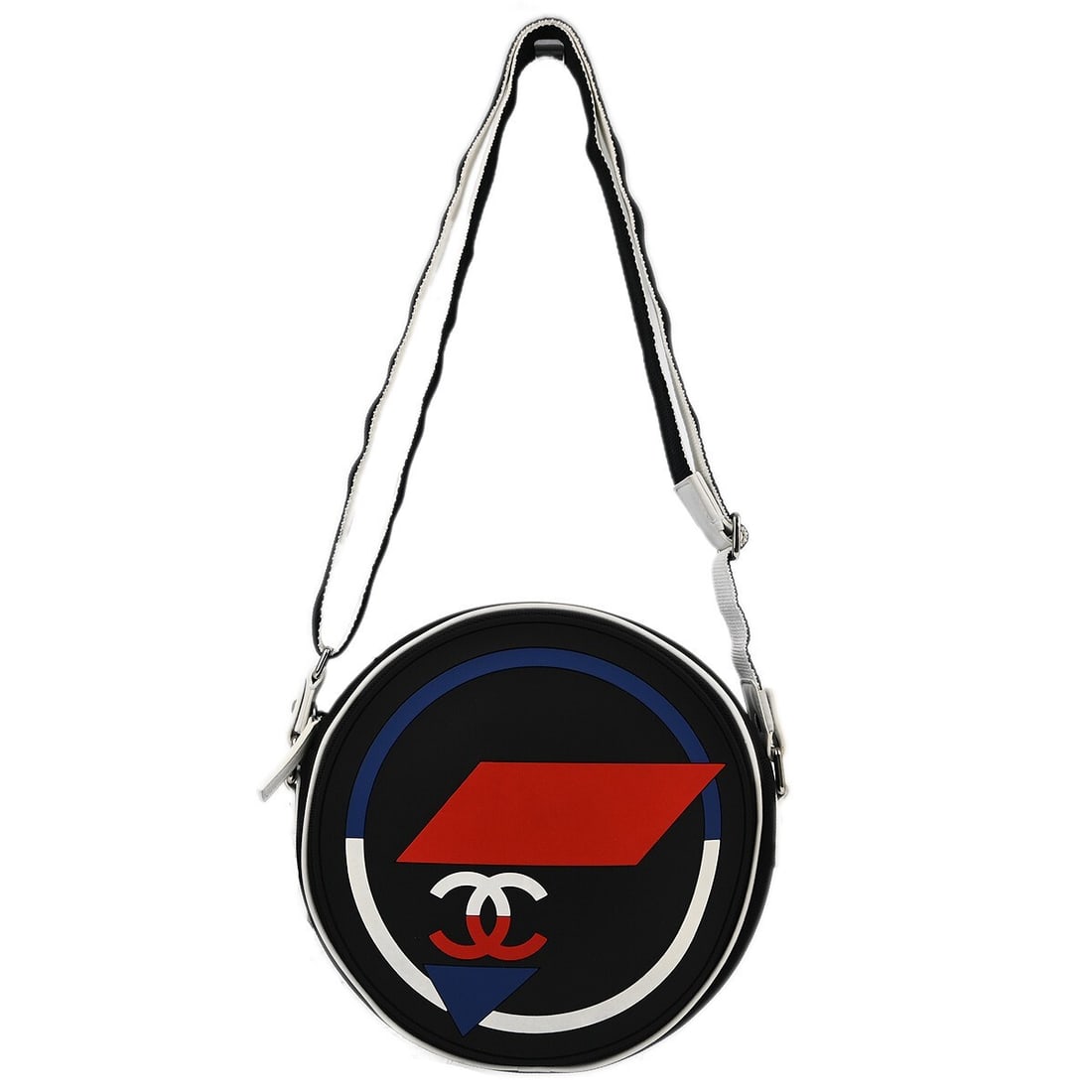 Chanel Black Rubber Canvas Airline Shoulder Bag Medium: Chanel Black Rubber Canvas Airline Shoulder Bag Medium Introducing the Chanel Black Rubber Canvas Airline Shoulder Bag, a stylish and practical accessory for any occasion. This medium-sized shoulder b