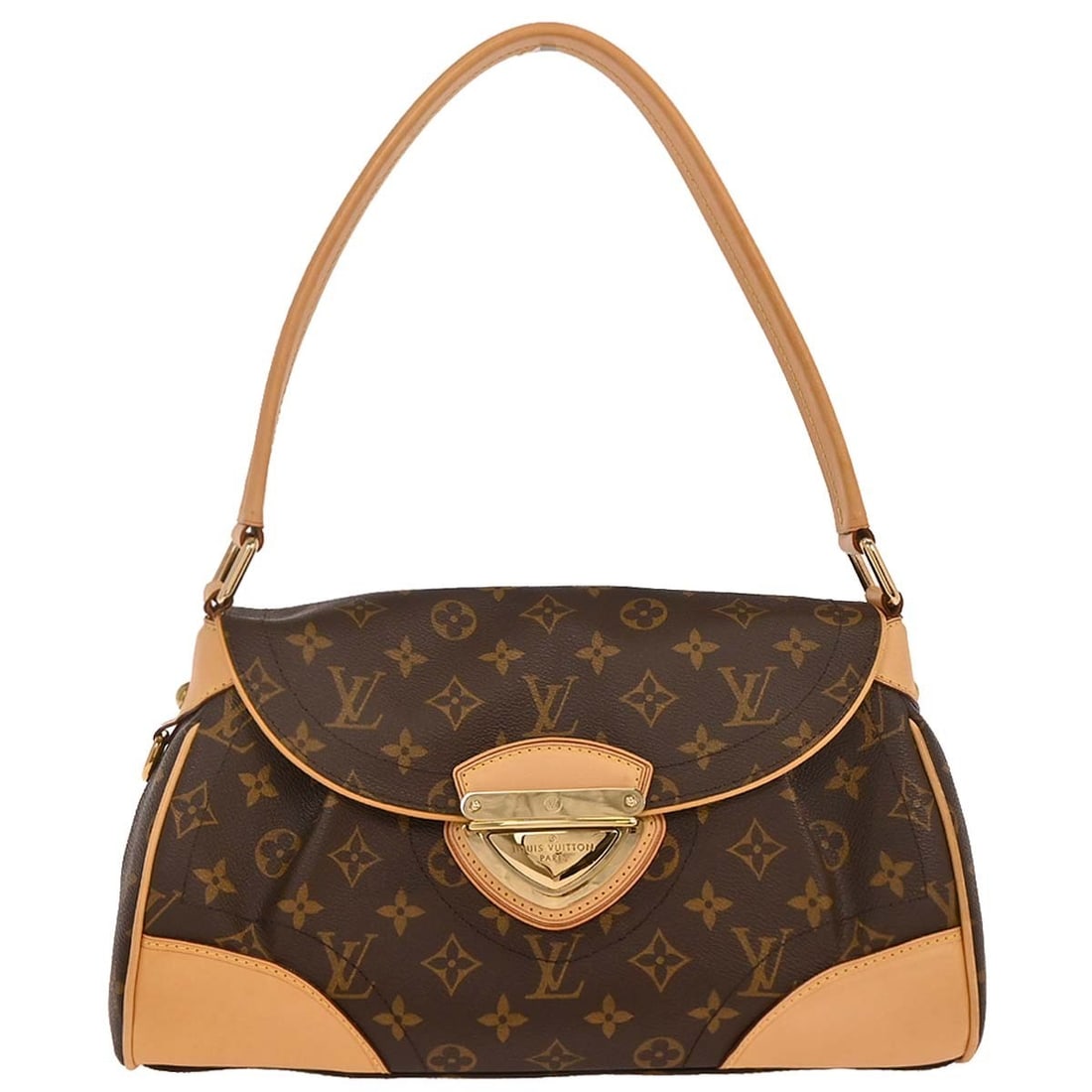 Louis Vuitton Monogram Beverly MM Handbag M40121 Brown Canvas: Louis Vuitton Monogram Beverly MM Handbag M40121 Brown Canvas The Louis Vuitton Monogram Beverly MM Handbag is a stylish medium-sized bag perfect for casual occasions. Crafted from durable Monogram Ca
