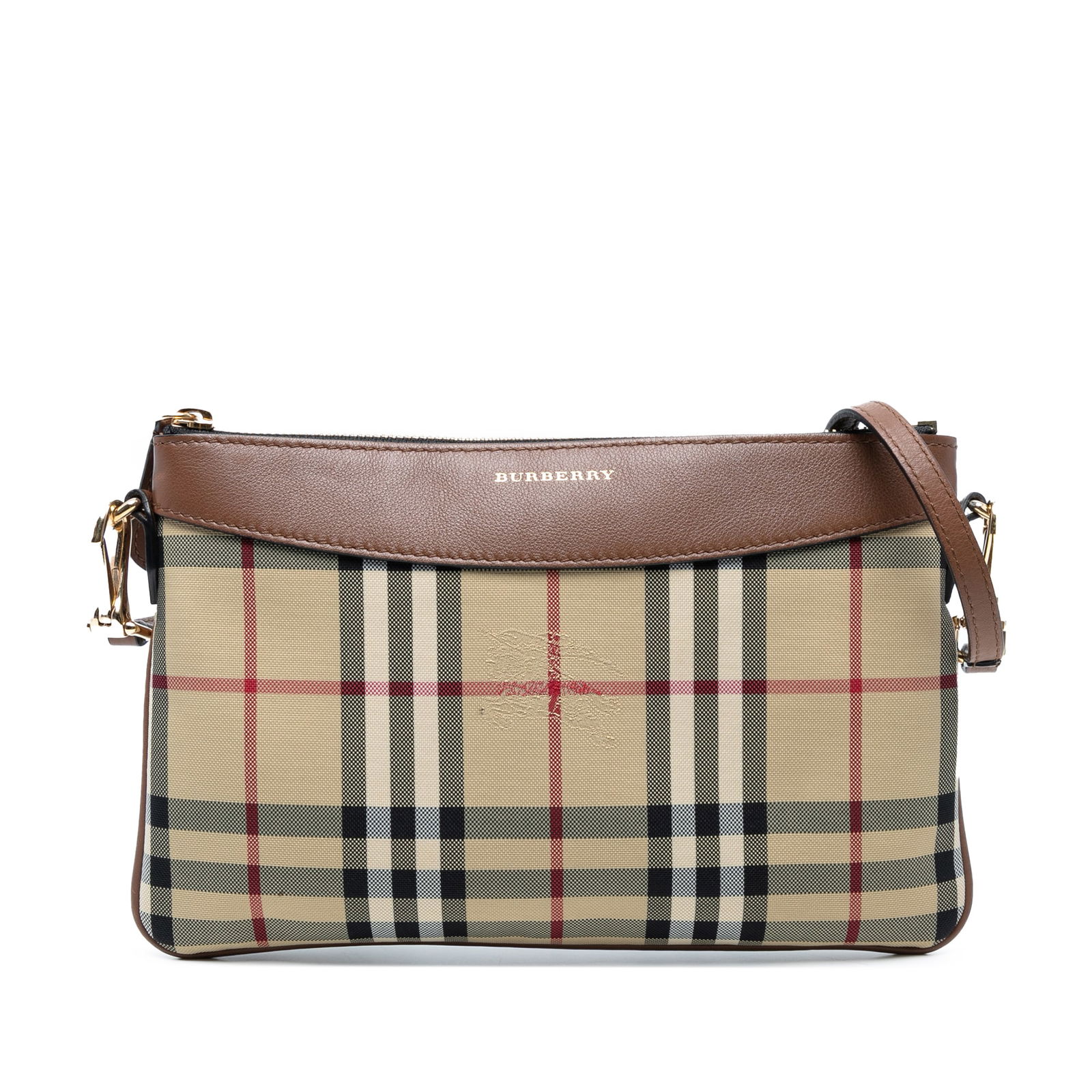 Burberry Haymarket Check Canvas Peyton Crossbody Bag (1 of 7)