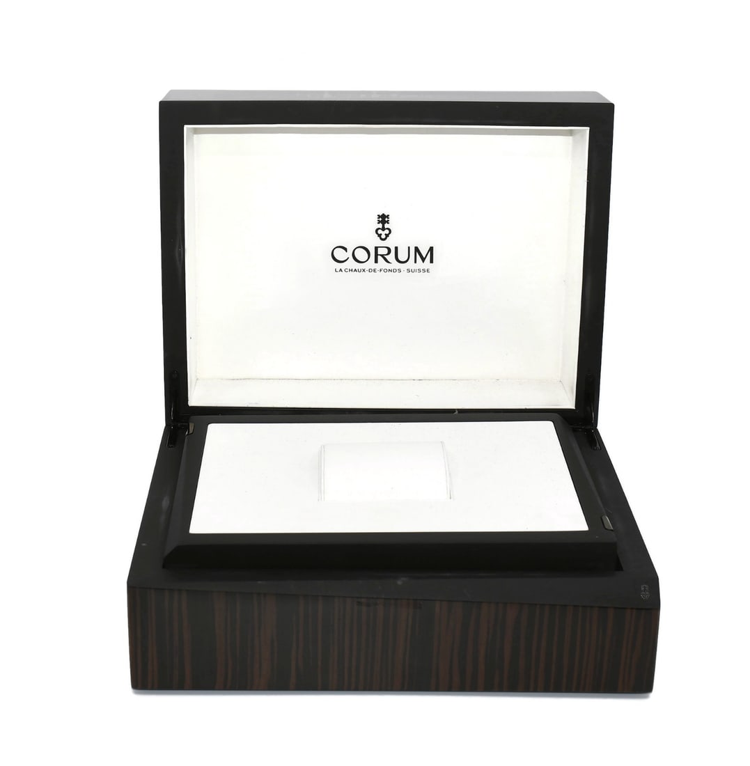Corum Presentation Watch Box 14x11x8 Inches 100% Authentic: Corum Presentation Watch Box 14x11x8 Inches 100% Authentic This Corum Extra Large Watch Box is an elegant presentation box designed for a single watch. Constructed to hold your valuable timepiece secu
