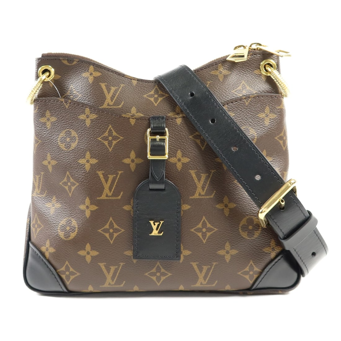 LOUIS VUITTON Odeon PM Monogram Shoulder Bag GHW Brown M45353 (1 of 18)