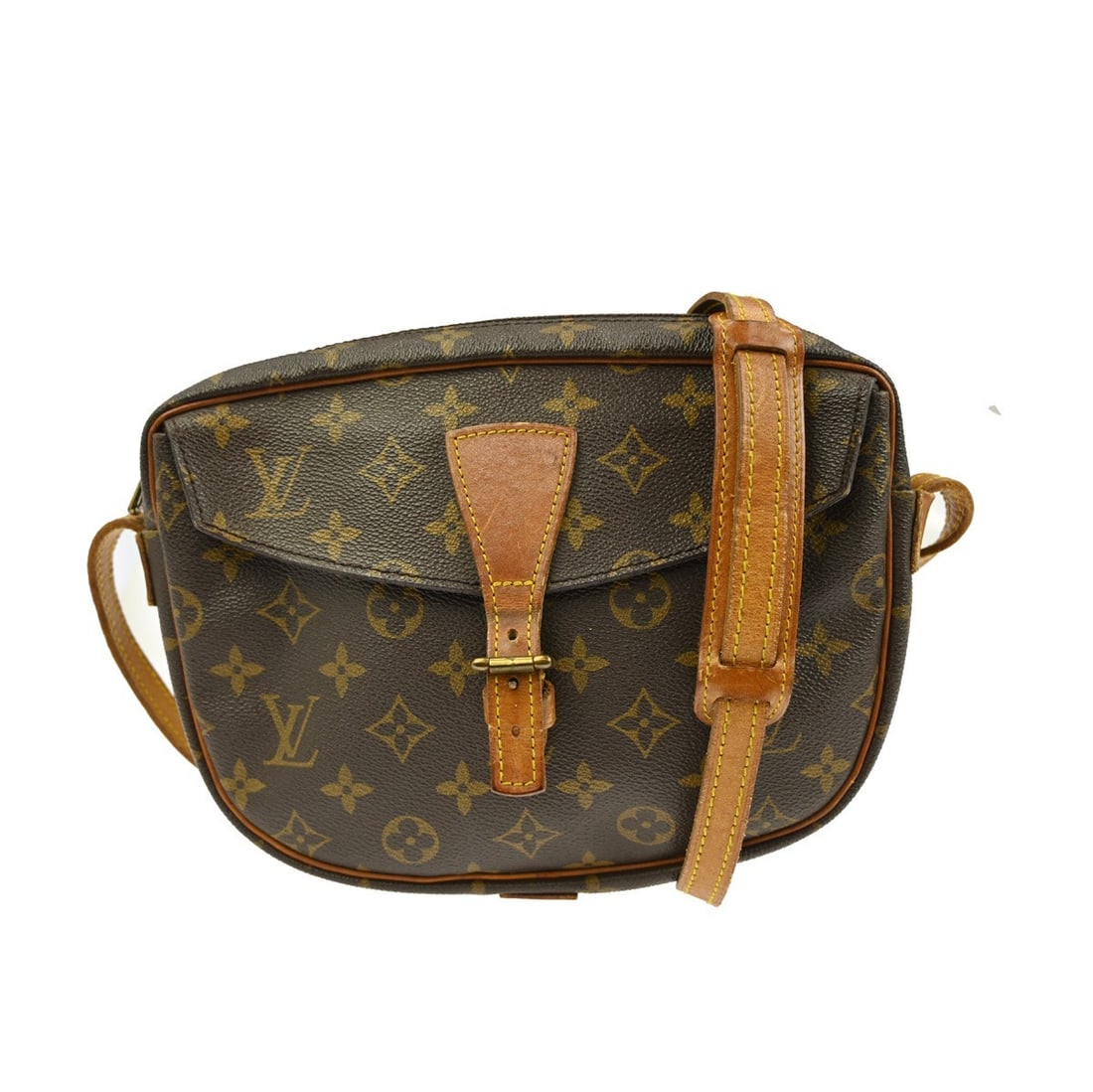 Jeune Fille MM Monogram Shoulder Bag by Louis Vuitton M51226: Jeune Fille MM Monogram Shoulder Bag by Louis Vuitton M51226 This Louis Vuitton Jeune Fille MM shoulder bag features the iconic monogram canvas exterior with a brown color scheme. The bag is complemen