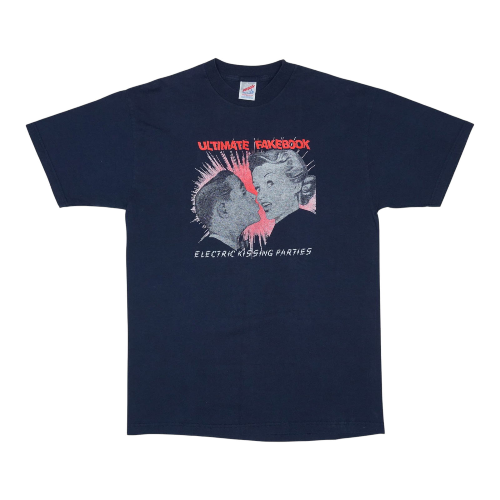 1998 Ultimate Fakebook Electric Kissing Parties Vintage Shirt Blue Cotton (1 of 5)