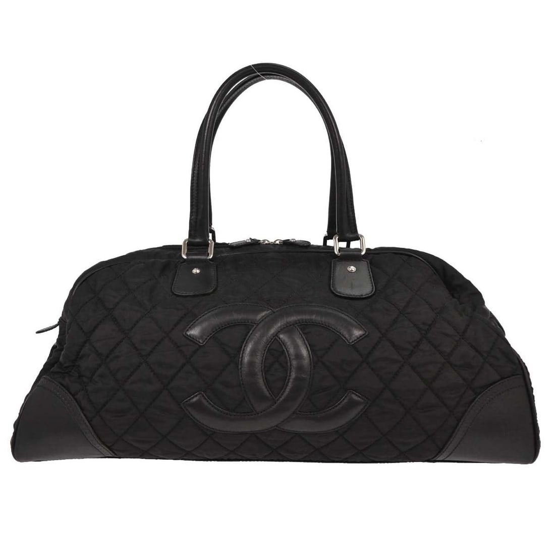 Chanel Paris New-York Black Leather Travel Duffle Bag (1 of 10)