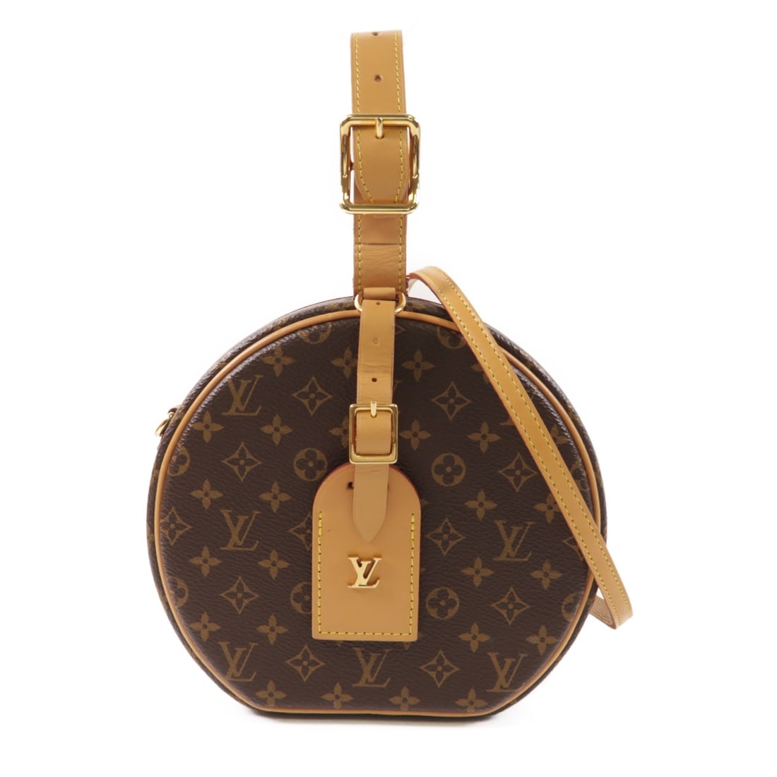 Louis Vuitton Petite Boite Chapeau 2 Way Shoulder Bag Brown PVC Canvas: Louis Vuitton Petite Boite Chapeau 2 Way Shoulder Bag Brown PVC Canvas This Louis Vuitton Petite Boite Chapeau 2 Way Shoulder Bag combines elegance and versatility. Crafted from durable PVC coated can