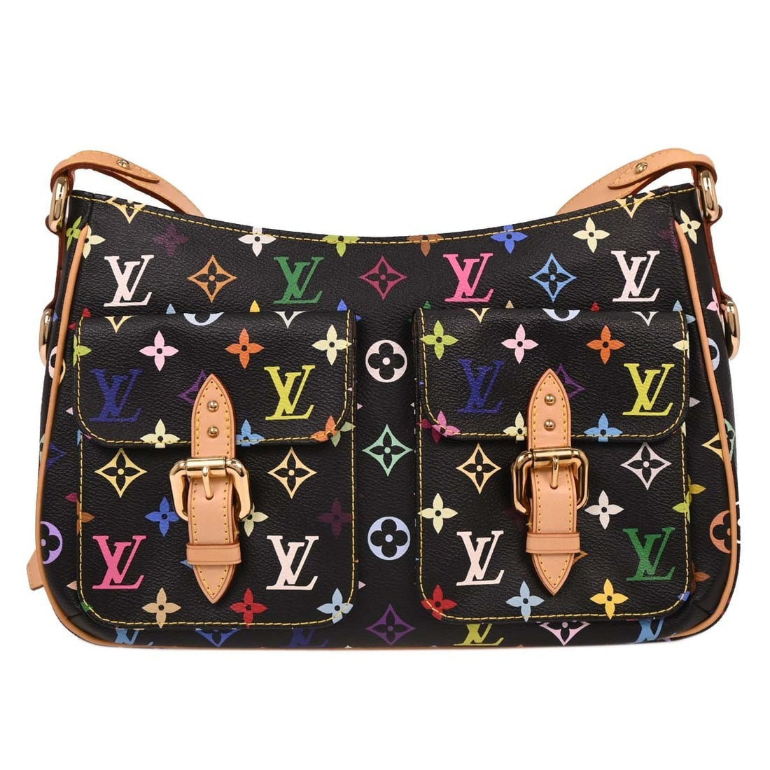 Louis Vuitton Lodge GM Black Multicolor Shoulder Bag M40052 (1 of 10)