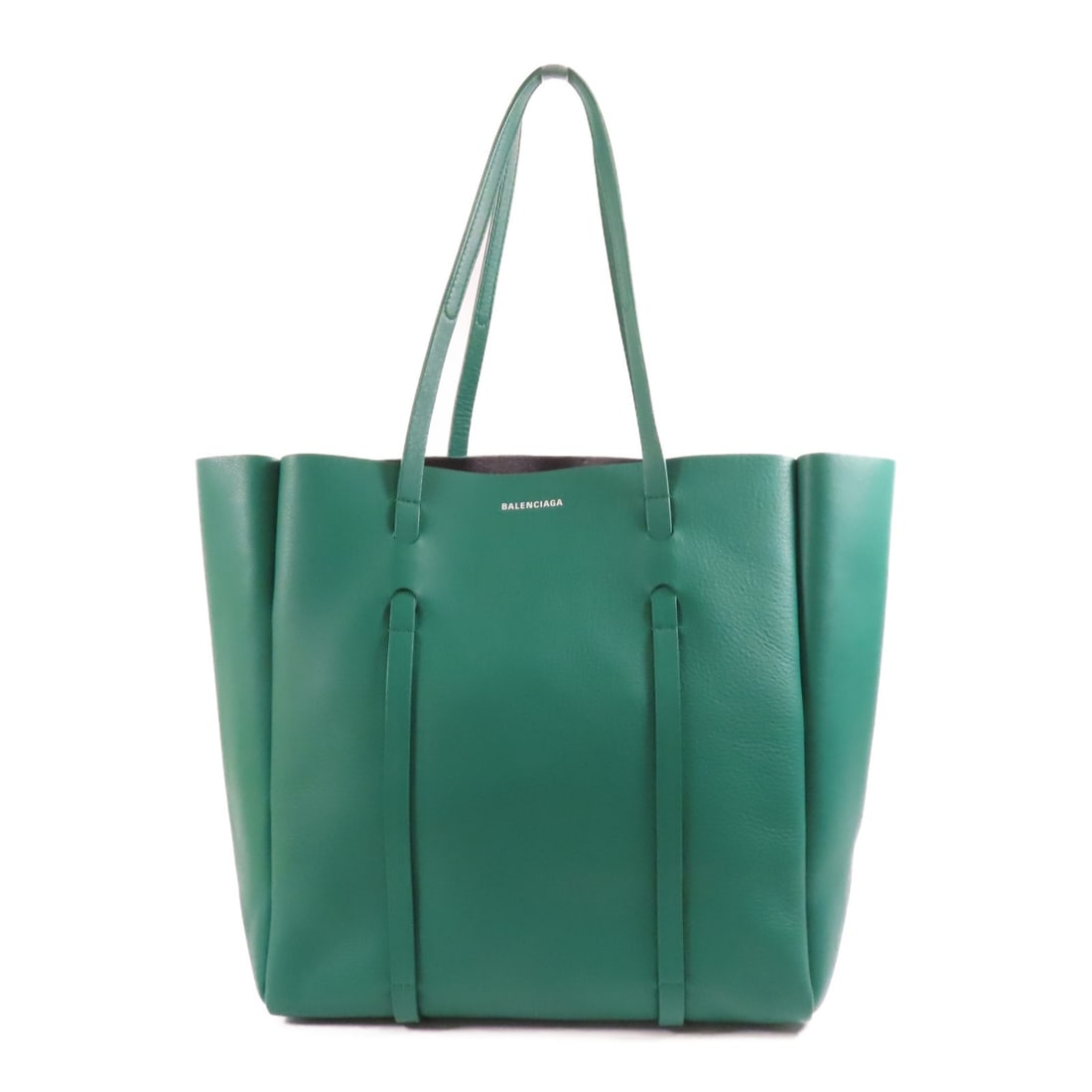 BALENCIAGA Green Calfskin Leather Tote Bag 475199 (1 of 16)