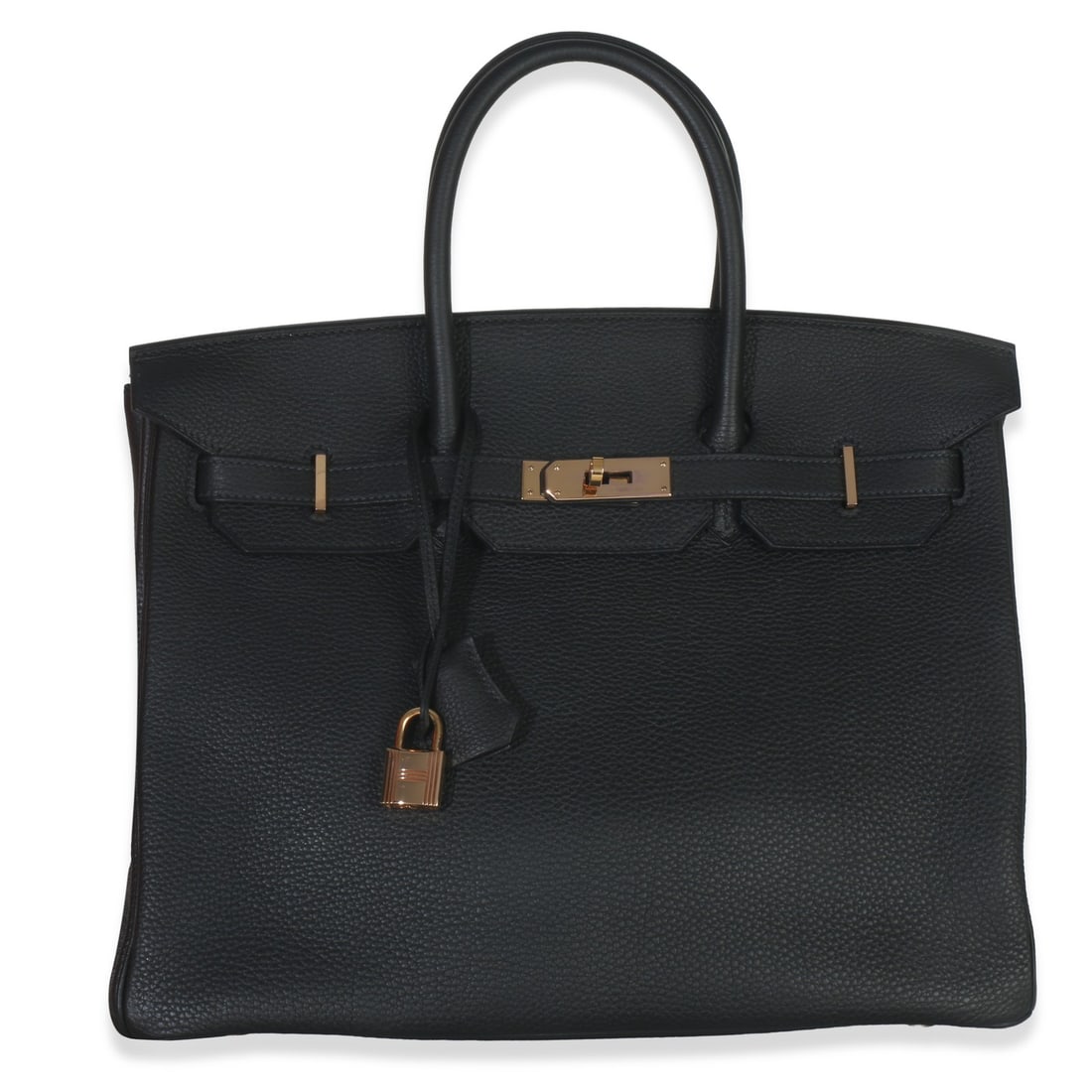 Hermes Birkin 35 Black Togo Leather Bag With Rose Gold Hardware (1 of 7)