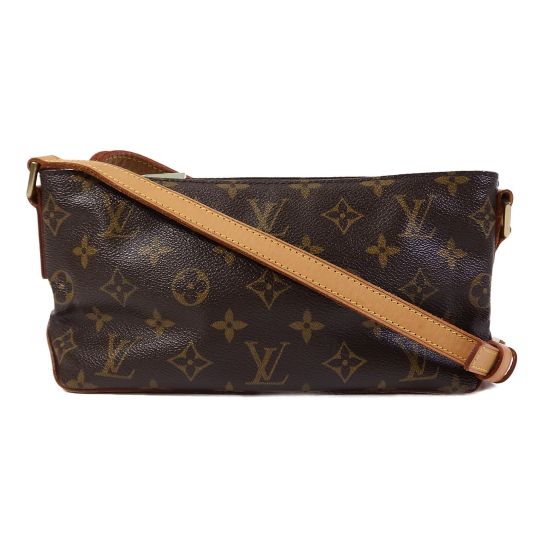 LOUIS VUITTON Trotteur Monogram Shoulder Bag Brown GHW M51240 (1 of 15)