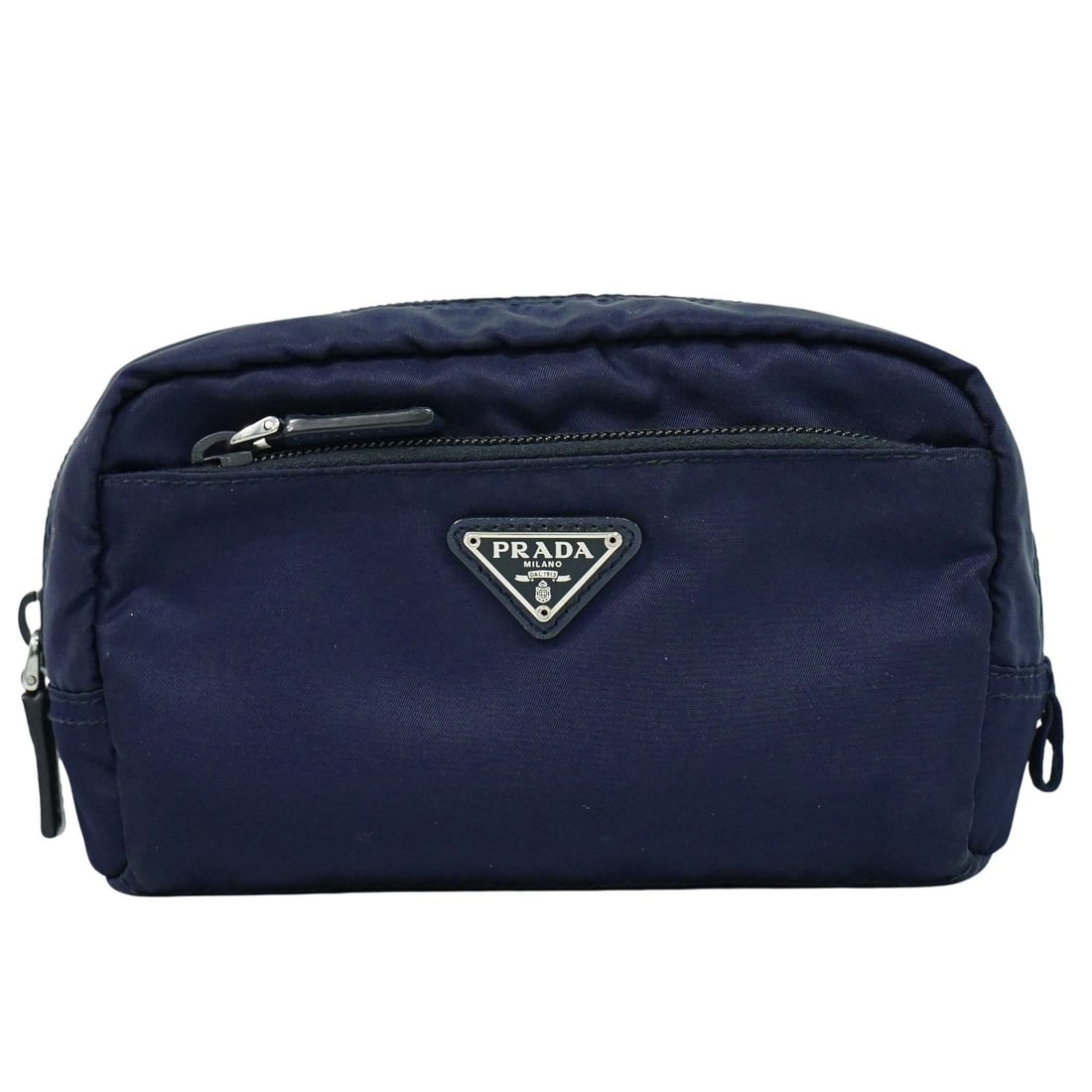 Navy Prada Clutch Bag Small Pre-Owned Pouch (1 of 1)