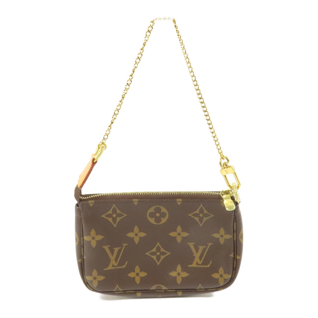 LOUIS VUITTON Mini Pochette Accessoires Handbag M58009 Monogram Brown GHW (1 of 13)