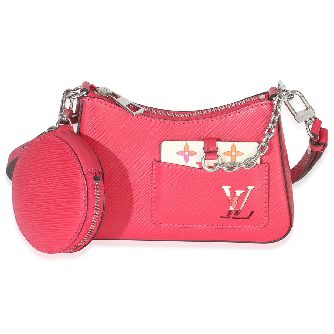 Pink Epi Leather Marellini Shoulder Bag by Louis Vuitton with Removable Strap (1 of 9)