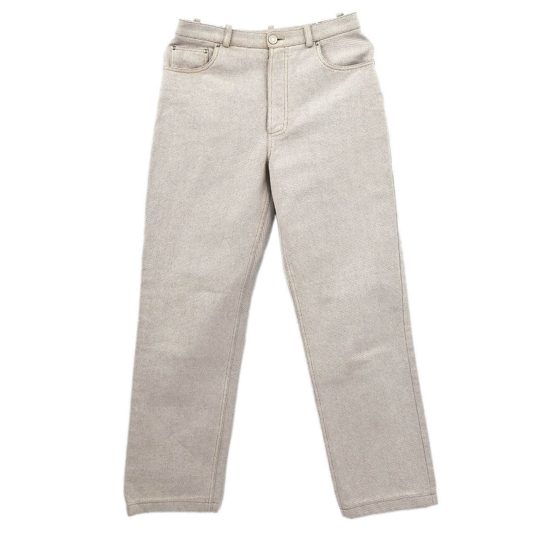 Hermes Off-white Vintage Straight Pants Size 36 (1 of 10)