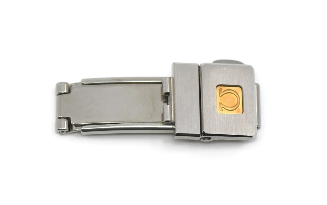 OMEGA Two Tone Stainless Steel 12mm Watch Buckle Authentic (1 of 2)