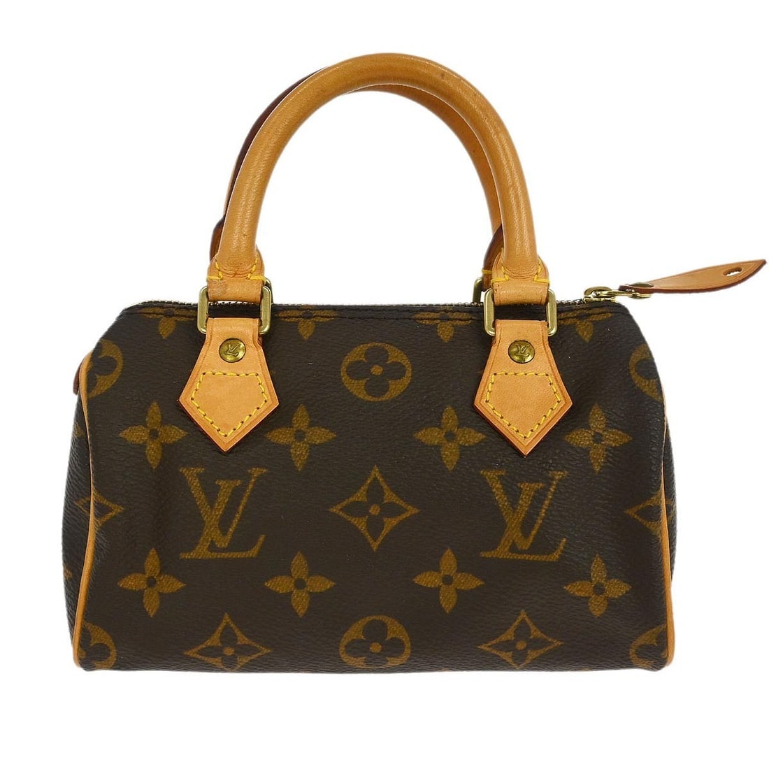 Louis Vuitton Mini Speedy Handbag M41534 Monogram Canvas Brown (1 of 7)