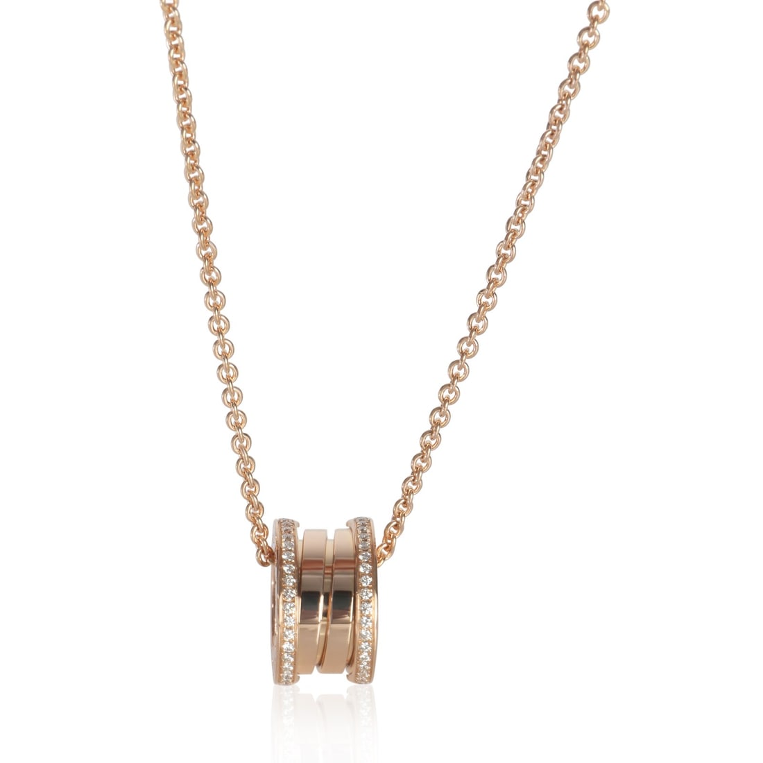 B.zero1 18k Rose Gold Necklace with 0.38ct Diamonds (1 of 3)