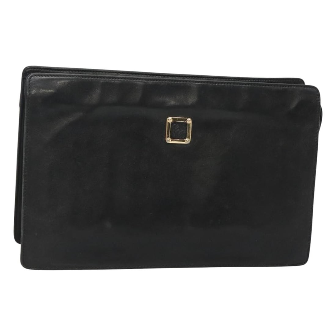 Black Loewe Anagram Leather Clutch Purse (1 of 1)
