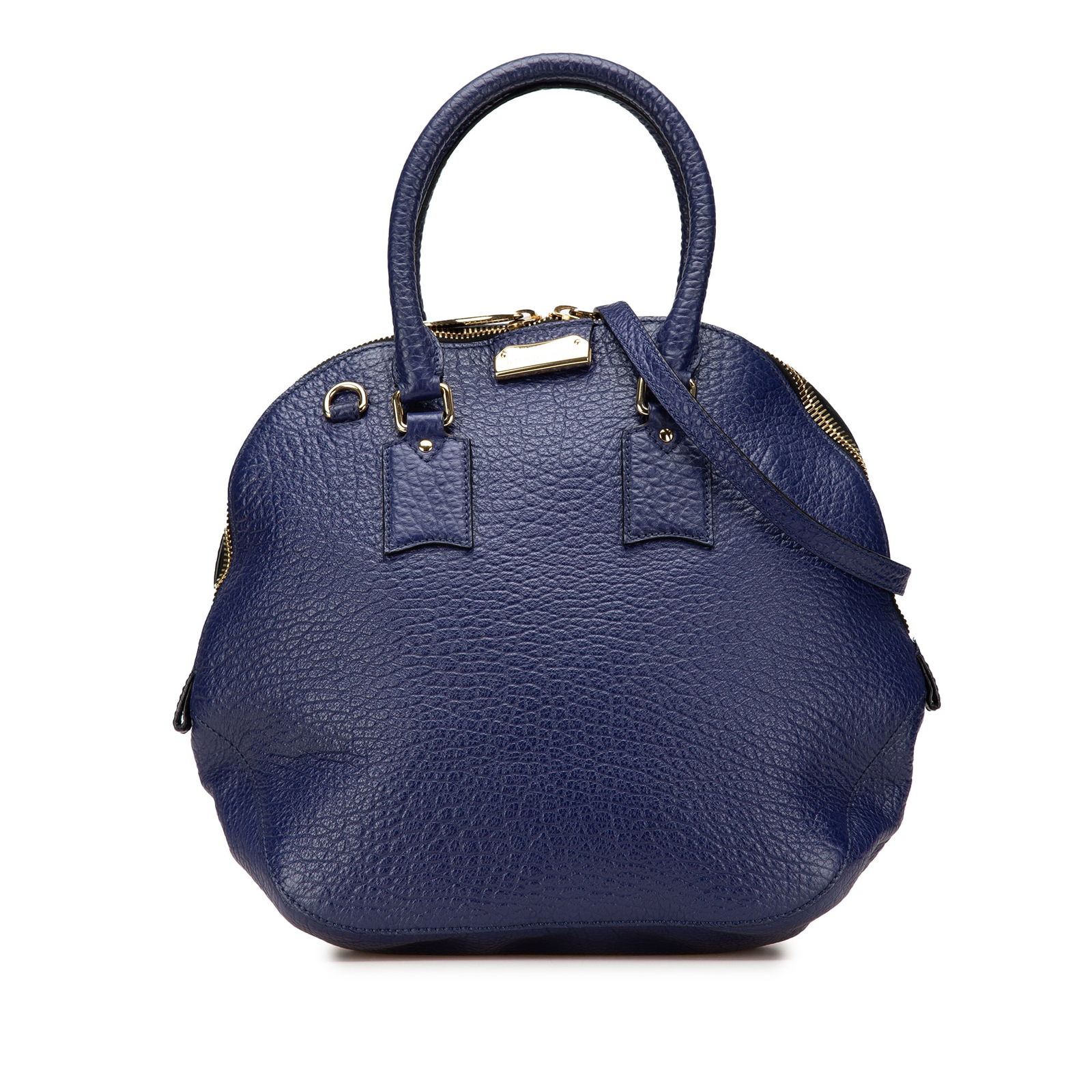 Burberry Large Grained Calfskin Heritage Orchard Bowling Bag Blue: Burberry Large Grained Calfskin Heritage Orchard Bowling Bag Blue Introducing the Burberry Large Grained Calfskin Heritage Orchard Bowling Bag, a stylish and functional accessory crafted from high-qua