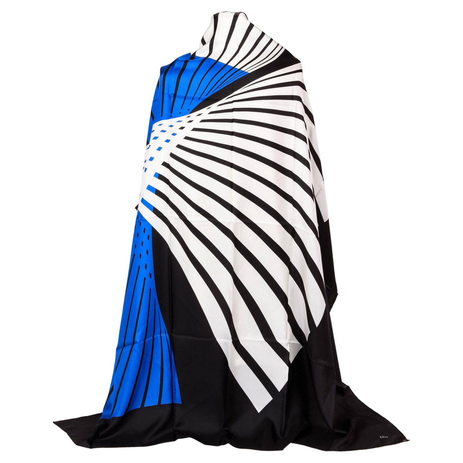 Christian Dior Oversize Silk Geometric Scarf 54in Italy (1 of 5)