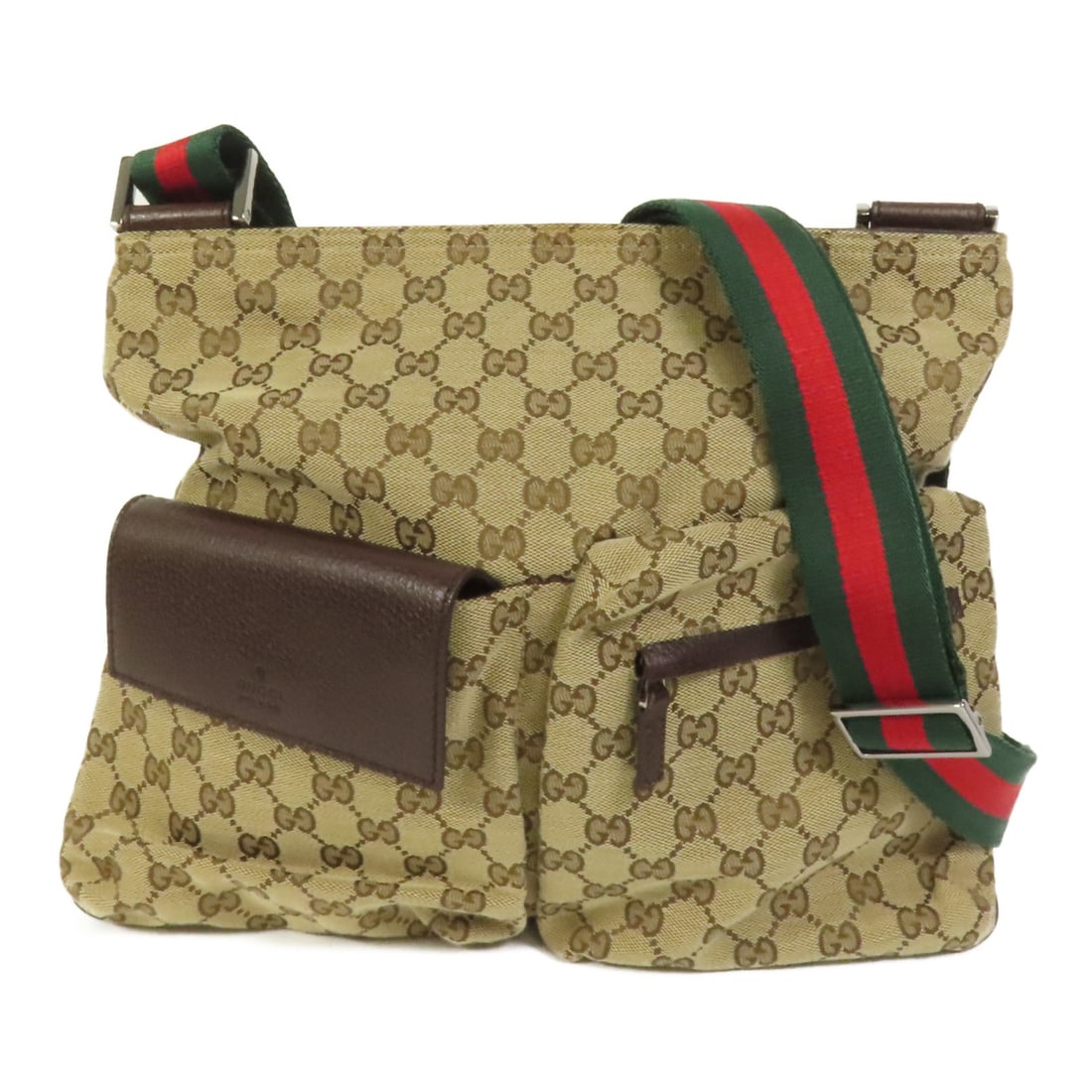 GUCCI GG Canvas Brown Shoulder Bag Made in Italy (1 of 14)