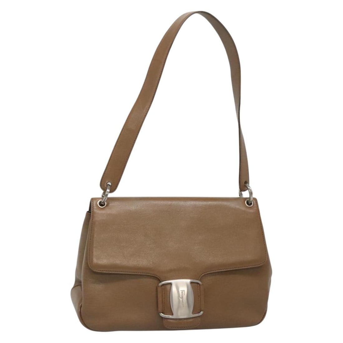 Vala Shoulder Bag in Brown by Salvatore Ferragamo (1 of 1)