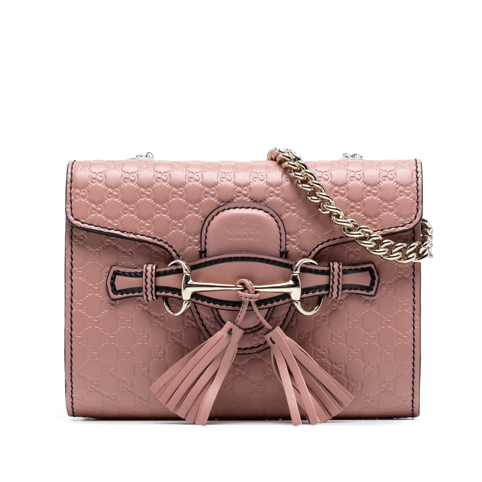 Gucci Mini Microguccissima Emily Pink Leather Crossbody Bag (1 of 7)