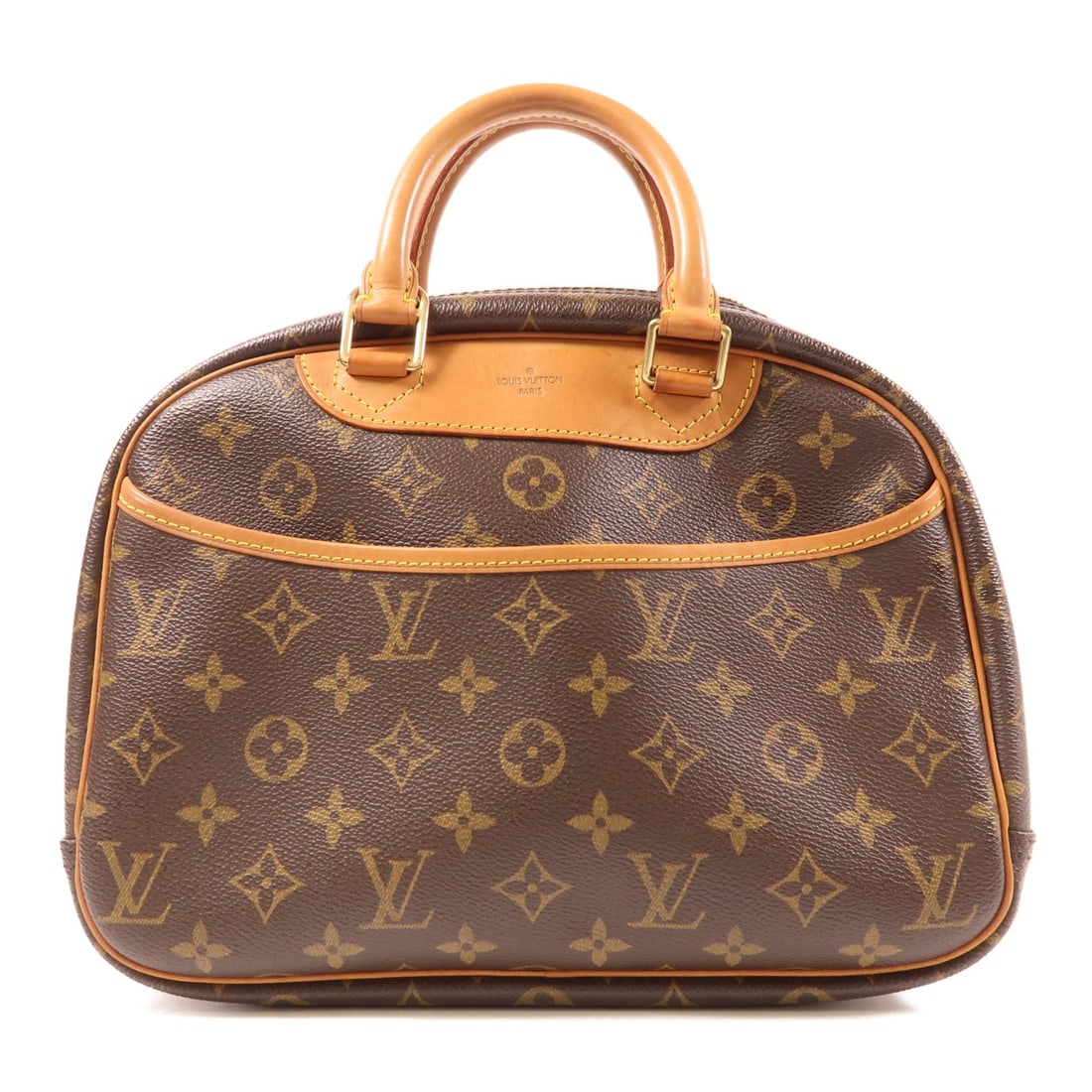 LOUIS VUITTON Trouville PM Monogram Handbag Brown GHW M42228 (1 of 15)