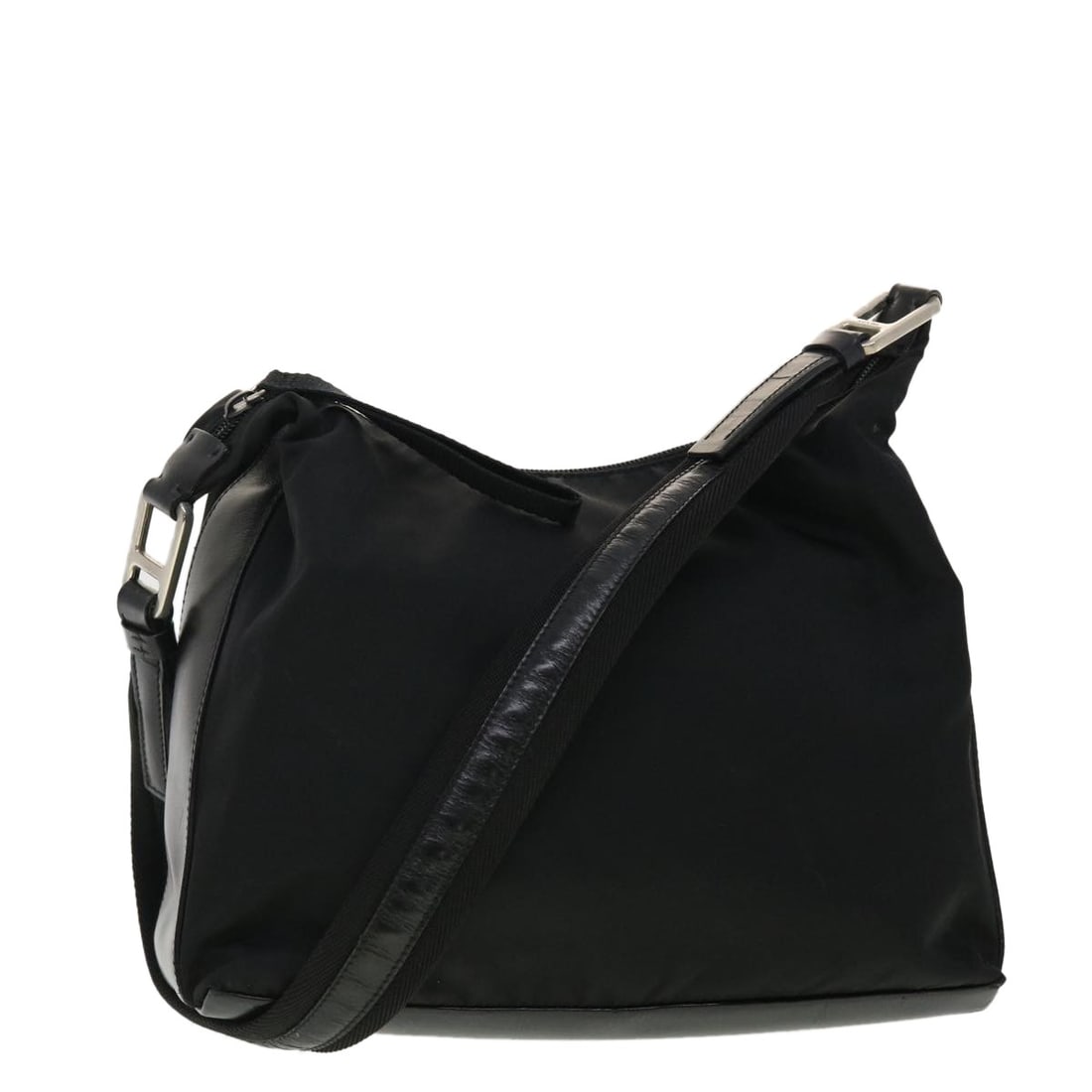 Prada Black Vintage Shoulder Purse with Adjustable Strap (1 of 1)