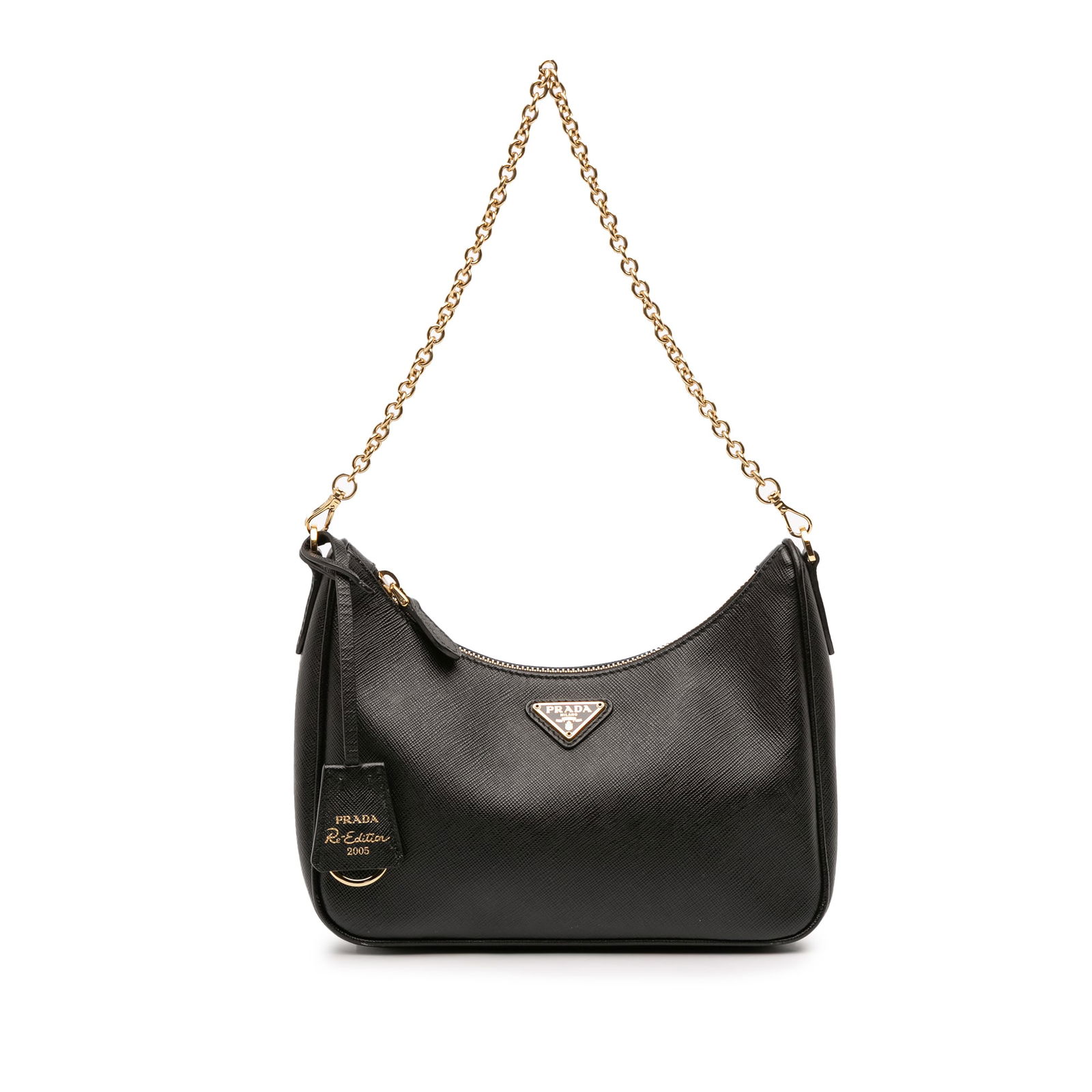 Prada Saffiano Re Edition 2005 Black Leather Satchel (1 of 12)