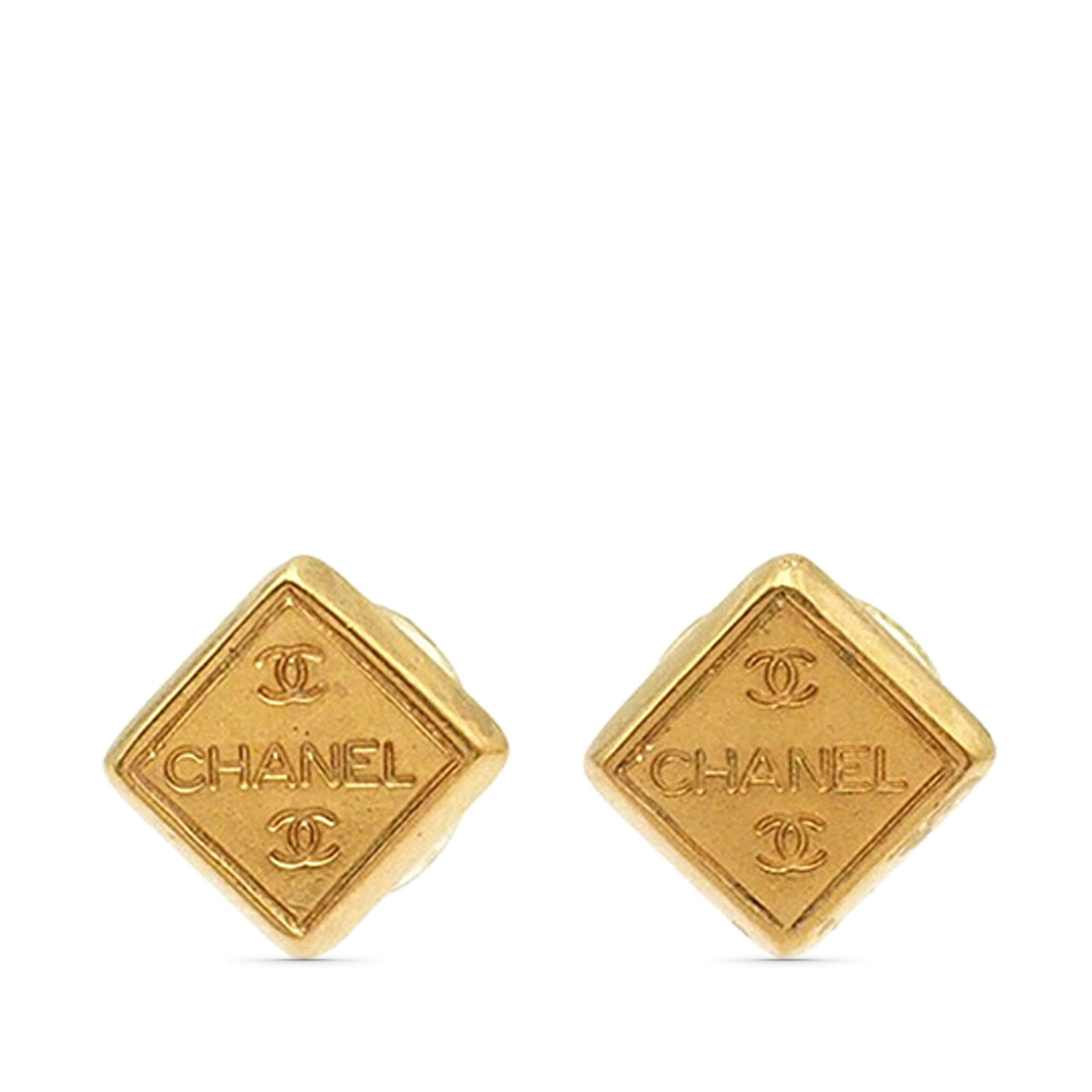 Chanel Gold Plated Logo Bullet Back Earrings France: Chanel Gold Plated Logo Bullet Back Earrings France These Chanel earrings showcase a stunning gold-tone metal design with a classic bullet back closure. Crafted in France, these costume jewelry pieces