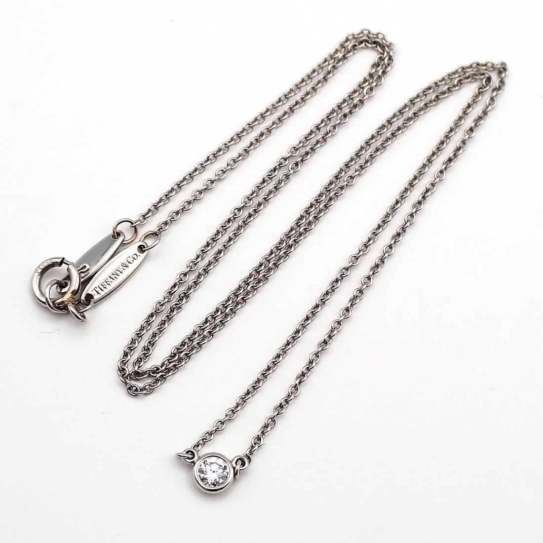 Elsa Peretti Diamonds By The Yard Necklace in Silver (1 of 1)