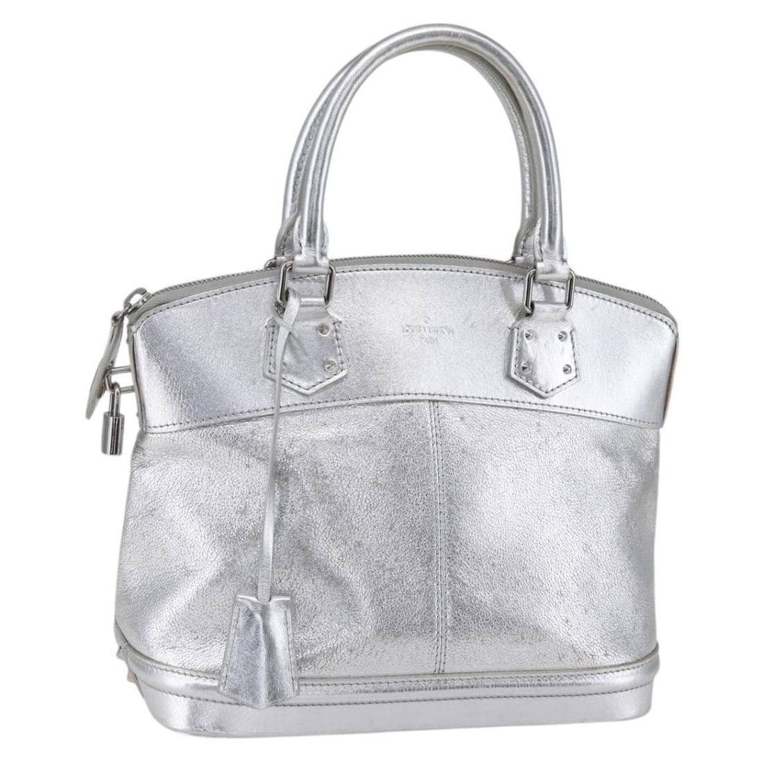 Suhali Lockit PM Silver Leather Handbag by Louis Vuitton (1 of 1)