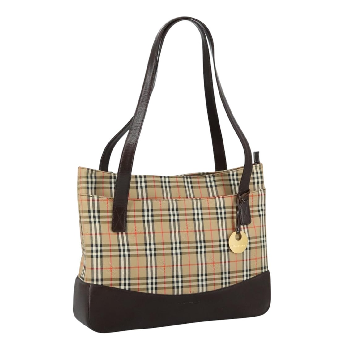 Beige shoulder bag with Nova check pattern by Burberry (1 of 1)