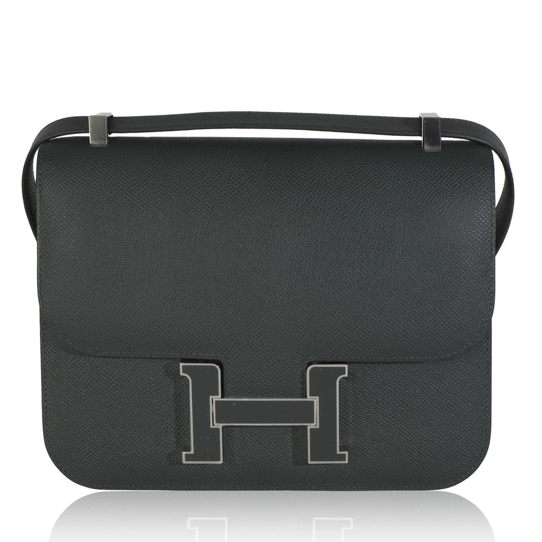 Hermes Constance 1-24 Vert Mangrove Leather Shoulder Bag with Accessories (1 of 10)