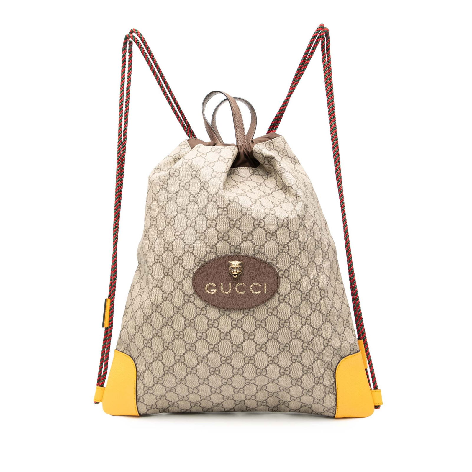 Brown GG Supreme Animalier Coated Canvas Backpack by Gucci (1 of 7)