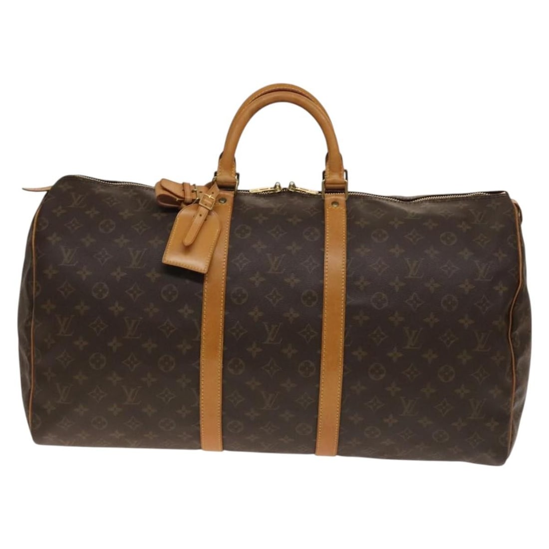 Keepall Travel Bag in Brown Canvas by Louis Vuitton (1 of 2)