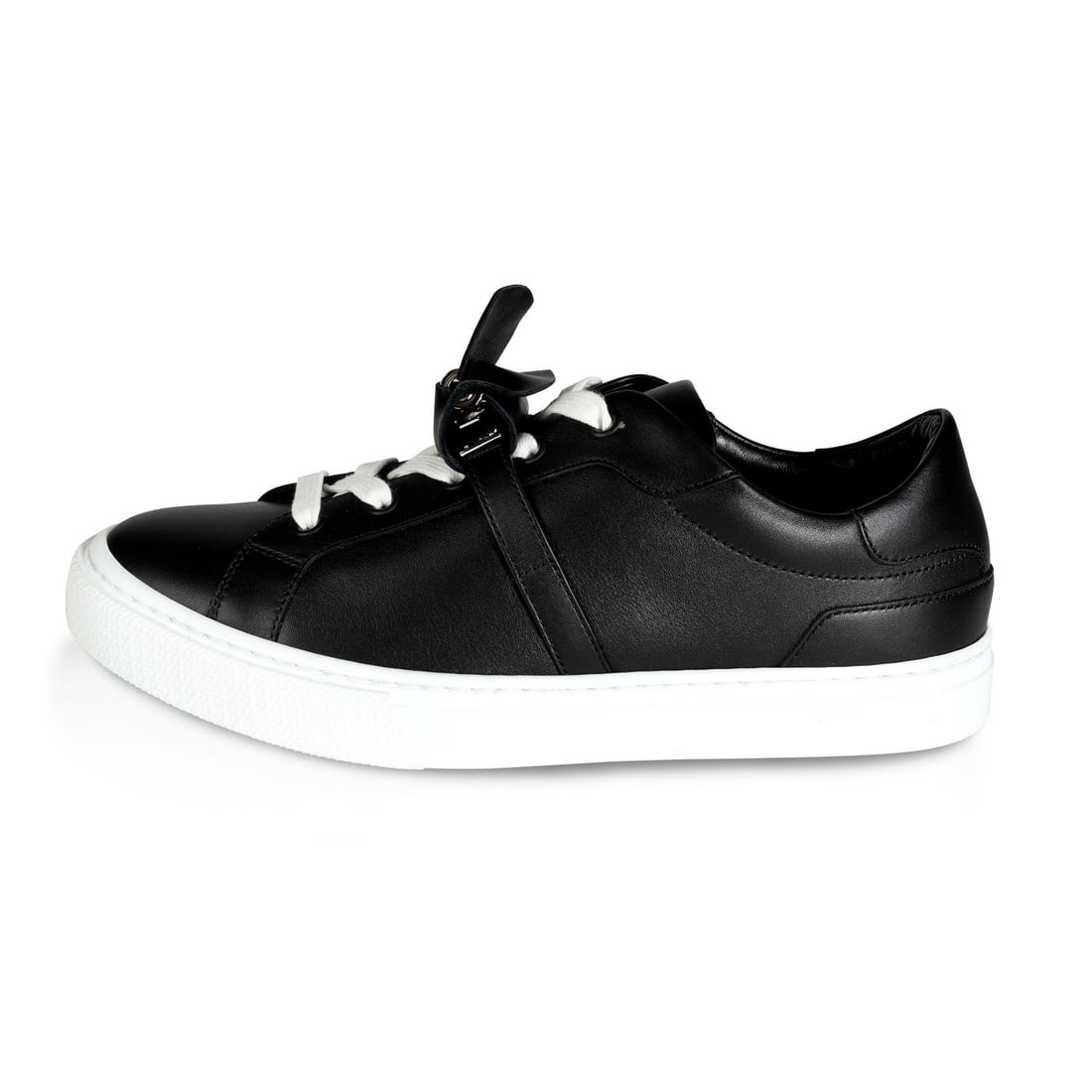 Hermes Calfskin Day Sneaker 38 EUR Black White with Box (1 of 5)