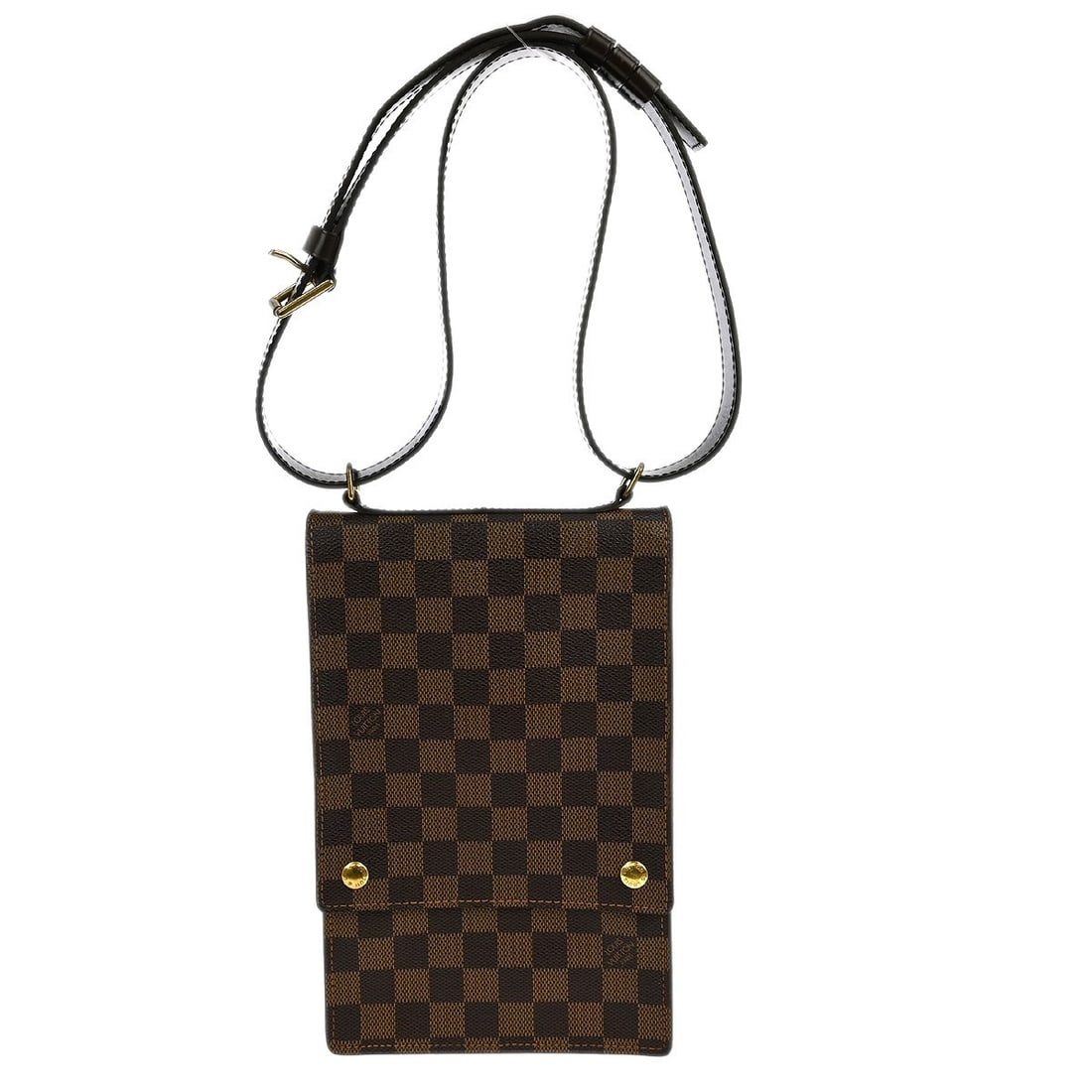 Louis Vuitton Damier Portobello Shoulder Bag N45271 Brown Canvas: Louis Vuitton Damier Portobello Shoulder Bag N45271 Brown Canvas This stylish Louis Vuitton Damier Portobello Shoulder Bag combines practicality with elegance. The medium-sized bag features a distinct