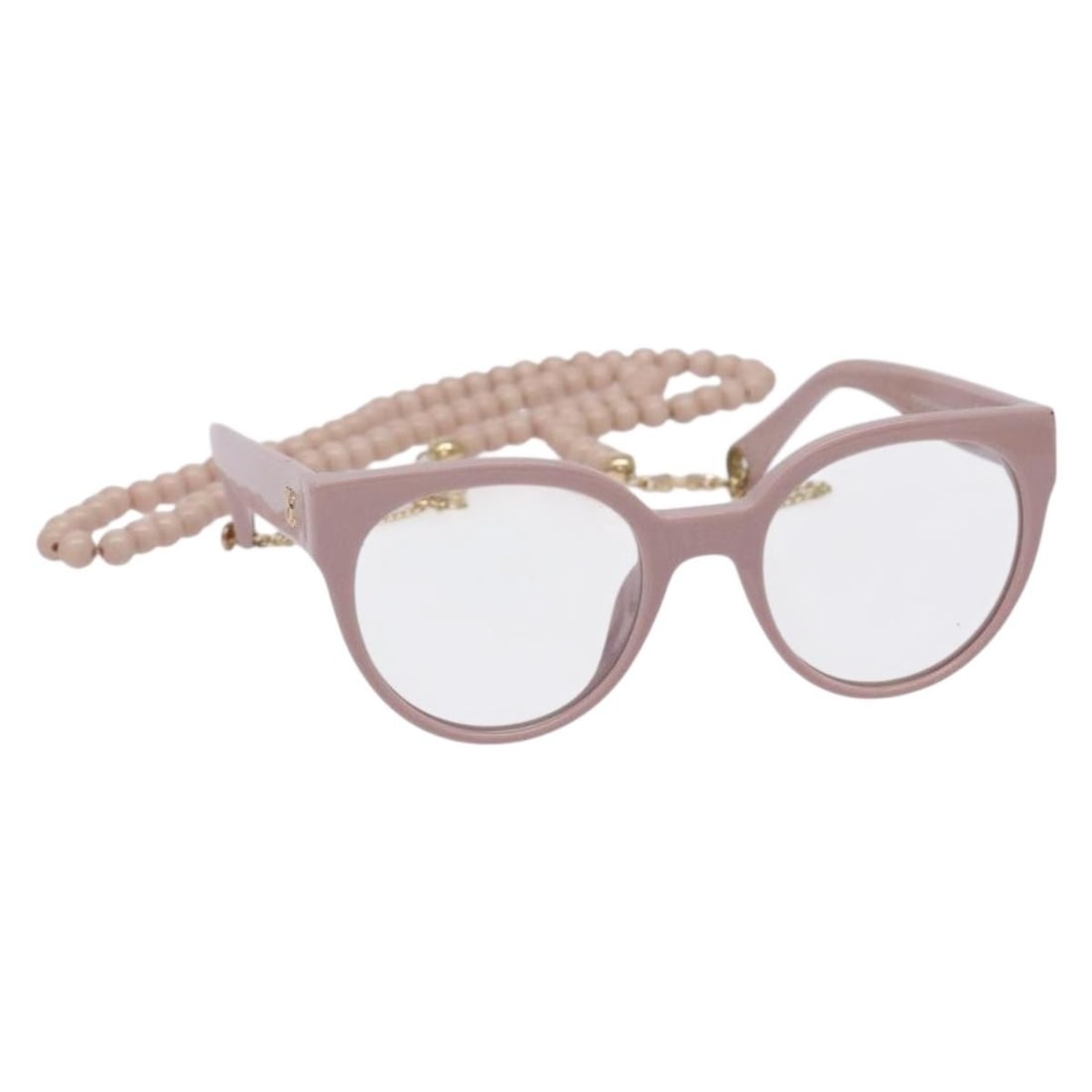 CHANEL COCO Mark Ball Chain Strap Pink Glasses Auth BA4089: CHANEL COCO Mark Ball Chain Strap Pink Glasses Auth BA4089 Elevate your eyewear collection with these authentic CHANEL COCO Mark Ball Chain Strap Glasses. Crafted from high-quality plastic in a vibran