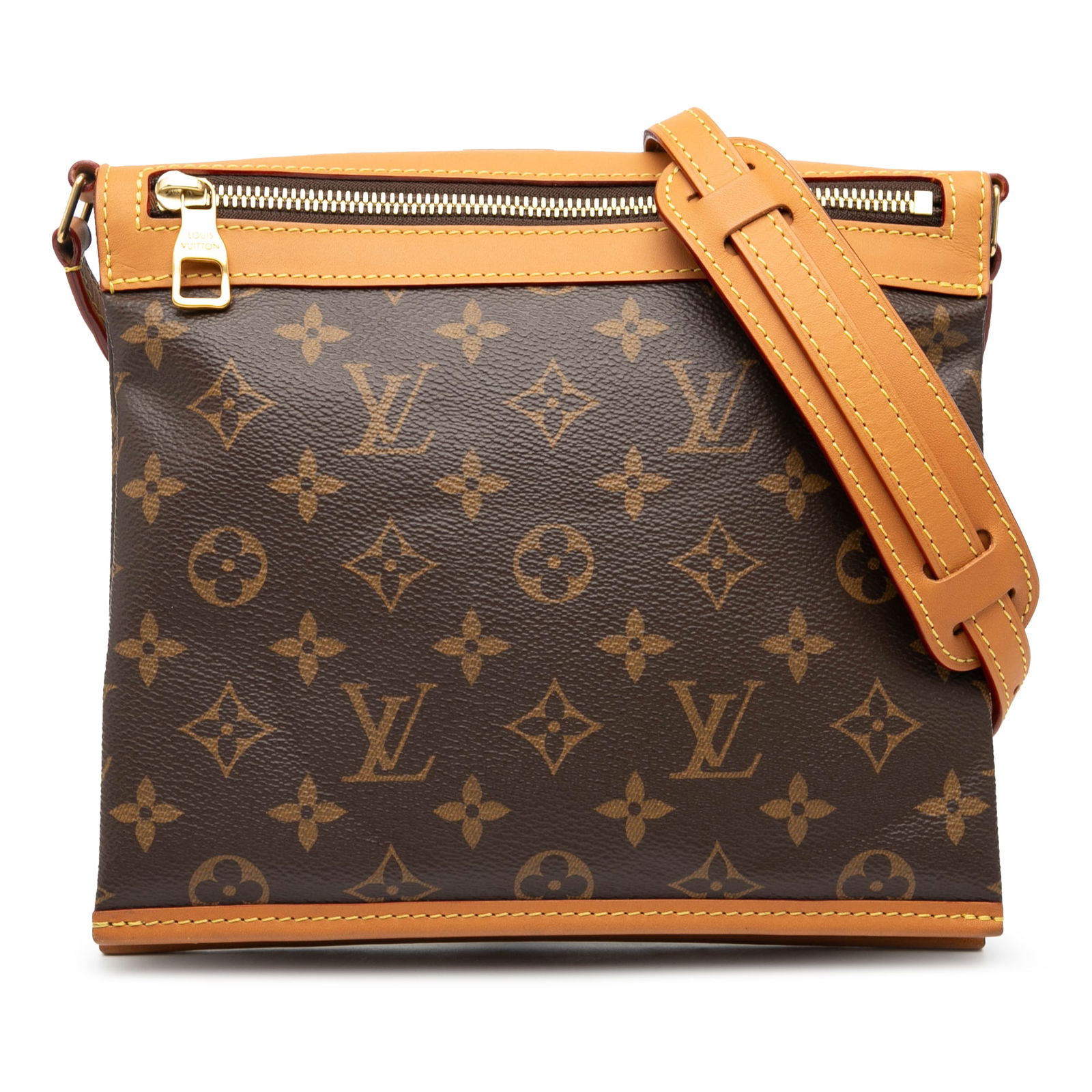 Monogram Canvas Saumur PM Messenger Bag by Louis Vuitton: Monogram Canvas Saumur PM Messenger Bag by Louis Vuitton The Louis Vuitton Monogram Saumur Messenger PM features a classic monogram canvas body accented with vachetta leather trim. It is designed with