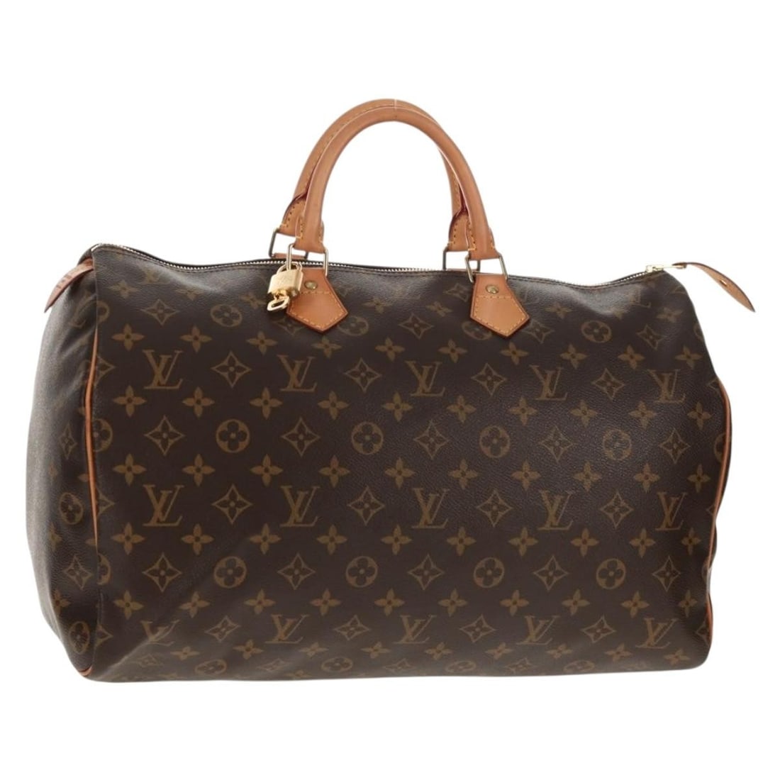 Authentic LOUIS VUITTON Monogram Speedy 40 Hand Bag M41522 with Dust Bag and Key (1 of 18)