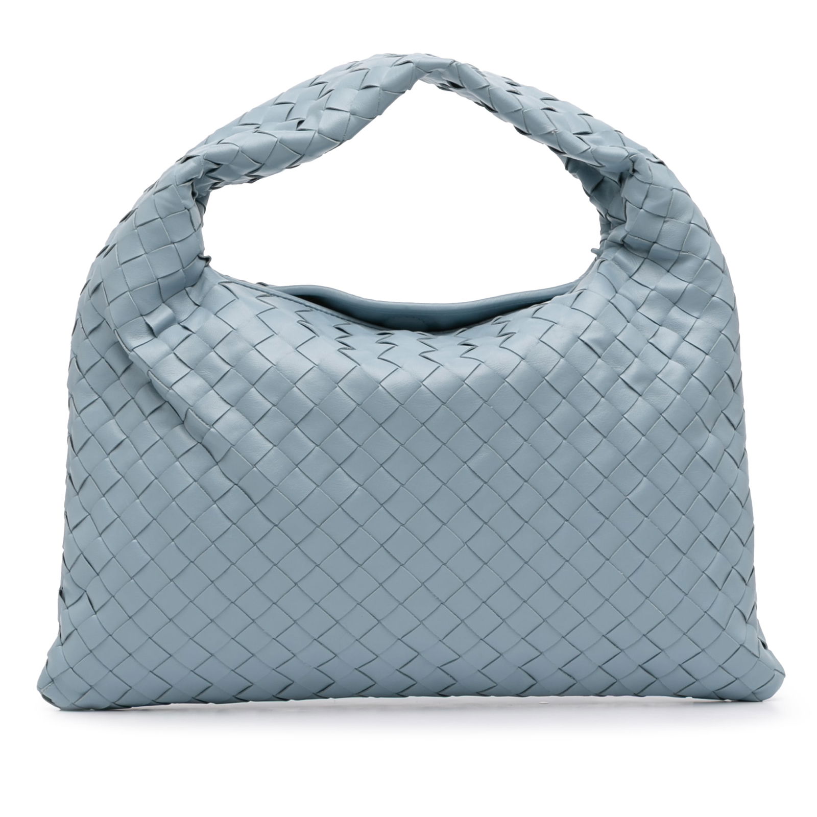 Bottega Veneta Small Calfskin Intrecciato Hop Hobo Blue Bag (1 of 12)