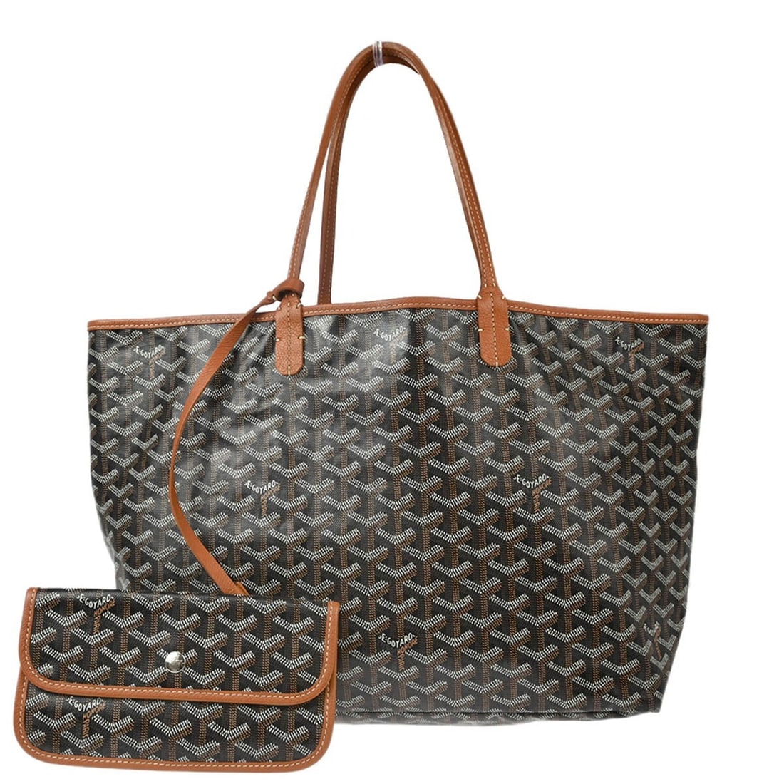 Goyard Brown Saint Louis PM Tote Handbag Coated Canvas: Goyard Brown Saint Louis PM Tote Handbag Coated Canvas The Goyard Brown Saint Louis PM Tote Handbag is a stylish and versatile accessory perfect for casual occasions. This medium-sized tote features a