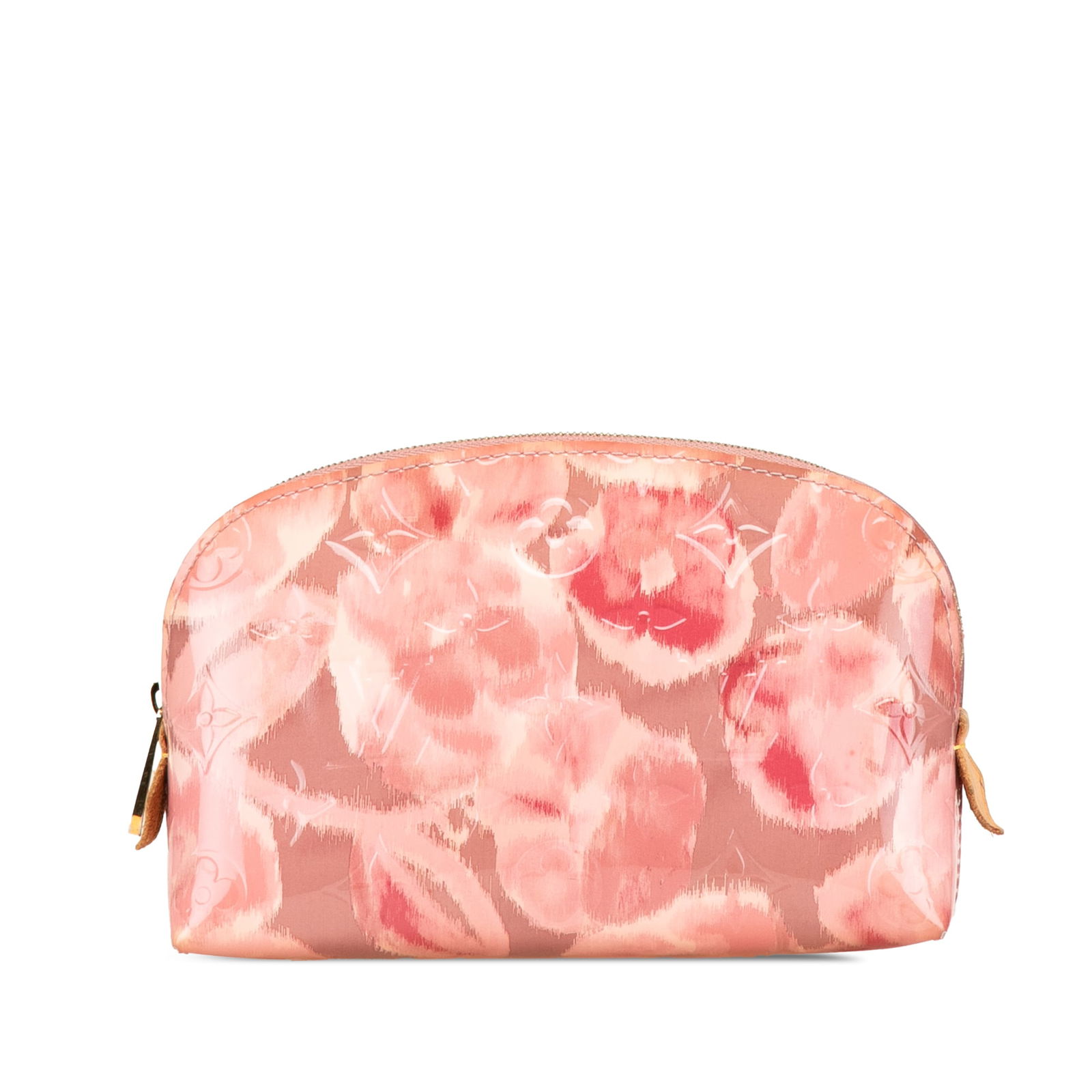 Louis Vuitton Monogram Vernis Ikat Pink Cosmetic Pouch Leather: Louis Vuitton Monogram Vernis Ikat Pink Cosmetic Pouch Leather Discover the stylish Louis Vuitton Monogram Vernis Ikat Cosmetic Pouch, crafted from luxurious monogram vernis leather. This chic cosmeti